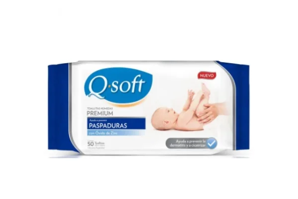 Q-Soft Toallitas Humedas Anti Paspaduras- 50u