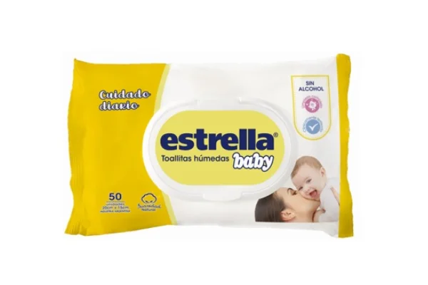 Estrella Toallitas Humedas Cuidado Diario- 50u