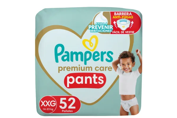 Pañales Pampers Premium Care Pants XXG- 52u