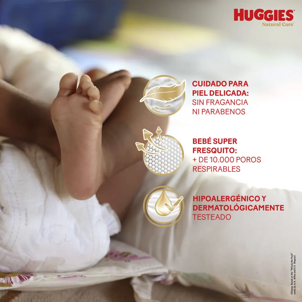 Pañales Huggies Natural Care G- 60u - Imagen 4